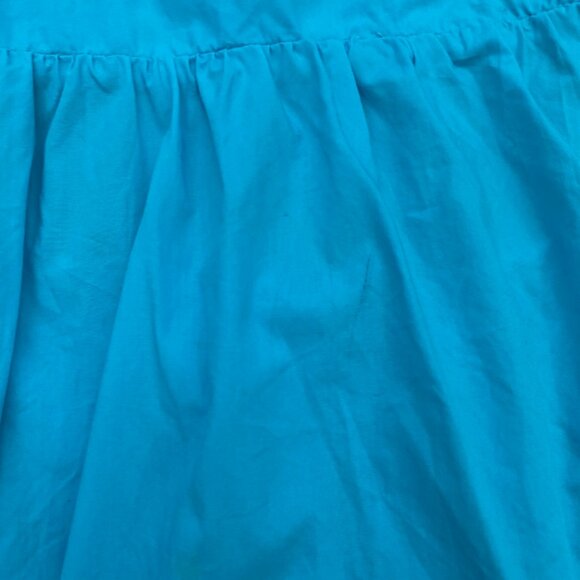 A New Day Mini Dress Puff Sleeves Smocked Cut Out Back Blue Womens Size XXL - Picture 4 of 15